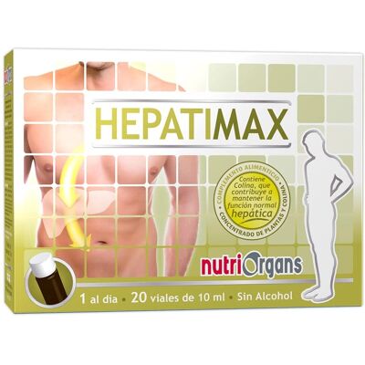 NutriOrgans Hepatimax - Apoyo hepático - 20 Viales de 10ml NutriOrgans Hepatimax - Apoyo hepático - 20 Viales de 10ml