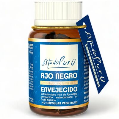 Alho Negro Envelhecido Estado Puro - 40 Cápsulas Alho Negro Envelhecido Estado Puro - 40 Cápsulas
