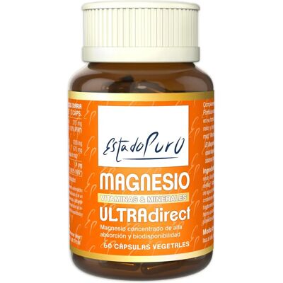 Estado Puro Ultradirect magnésio 60 cápsulas vegetais 745,46 mg Estado Puro Ultradirect magnésio 60 cápsulas vegetais 745,46 mg