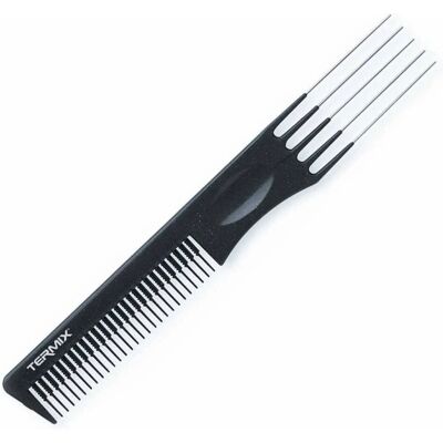 Termix Titanium Lift Teasing Fork Comb 877 Black - Hair Comb Termix Titanium Lift Teasing Fork Comb 877 Black - Hair Comb