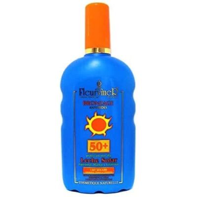 Leche solar Fleurymer SPF50+ - Hidratante, Protección UV, Regeneradora Leche solar Fleurymer SPF50+ - Hidratante, Protección UV, Regeneradora