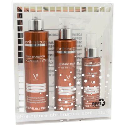 April et Nature - Keratin Pack - Pack cosmétique - Publicité April et Nature - Keratin Pack - Pack cosmétique - Publicité