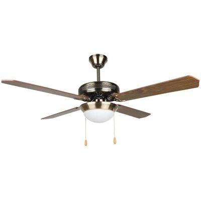 Ventilatore da soffitto Orbegozo con luce - 132cm, 4 pale reversibili Ventilatore da soffitto Orbegozo con luce - 132cm, 4 pale reversibili