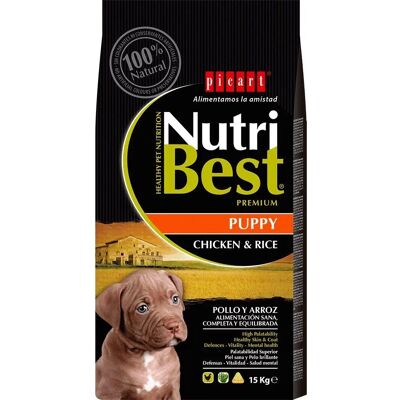 Nourriture pour Chiens PICART - 3kg Poulet et Riz - Sec - Chiot Nourriture pour Chiens PICART - 3kg Poulet et Riz - Sec - Chiot