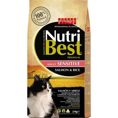Nutribest Kattmat Lax och Ris - 2kg Torrfoder Nutribest Kattmat Lax och Ris - 2kg Torrfoder