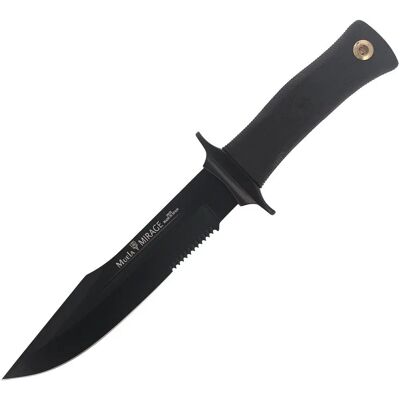 Couteau Militaire Muela Mirage - Bowie Tactique 18cm - Noir - Publicité Couteau Militaire Muela Mirage - Bowie Tactique 18cm - Noir - Publicité
