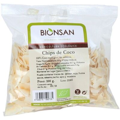 Bionsan Chips de Coco - 100 g Ecológicos Bionsan Chips de Coco - 100 g Ecológicos