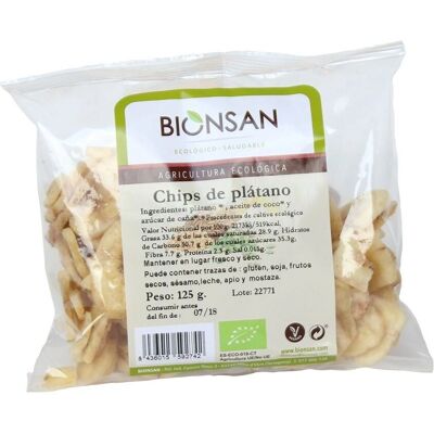 Bionsan Chips de Plátano - Potasio y Fibra Snack Bionsan Chips de Plátano - Potasio y Fibra Snack
