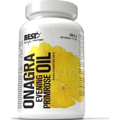 Best Protein Nachtkerzenöl 715mg - 400 Softgels - Nahrungsergänzung Best Protein Nachtkerzenöl 715mg - 400 Softgels - Nahrungsergänzung