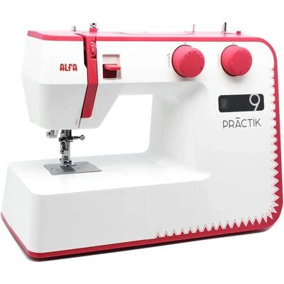 Alfa Practik 9 - Máquina de Coser con 34 Puntadas y Estuche de Regalo Alfa Practik 9 - Máquina de Coser con 34 Puntadas y Estuche de Regalo