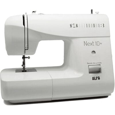 Máquina de Coser Alfa Next 10+ - 12 Puntadas, Luz LED, Blanco Máquina de Coser Alfa Next 10+ - 12 Puntadas, Luz LED, Blanco