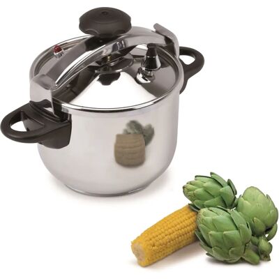 JATA OPC6 Panela de pressão em aço inoxidável - 6L JATA OPC6 Panela de pressão em aço inoxidável - 6L