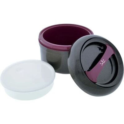 JATA 942 Schwarzer Lila Brotdose - Lunchbox 2L JATA 942 Schwarzer Lila Brotdose - Lunchbox 2L