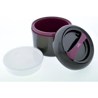 JATA 943 Caixa de Almoço - 3L, Preto, Porpura, Compatível com microondas JATA 943 Caixa de Almoço - 3L, Preto, Porpura, Compatível com microondas