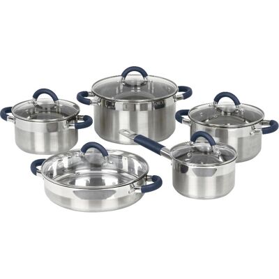 JATA BC10 Edelstahl Kochgeschirr Set - 5 Teile JATA BC10 Edelstahl Kochgeschirr Set - 5 Teile
