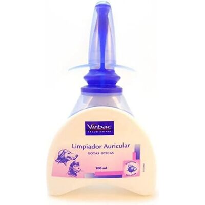 Limpiador auricular Virbac - 100 ml para perros y gatos Limpiador auricular Virbac - 100 ml para perros y gatos