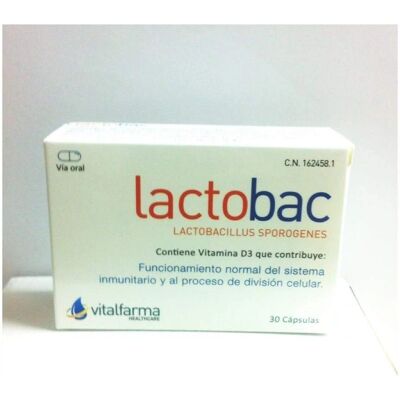 Vitalfarma Lactobac - 30 Kapseln - Nahrungsergänzung Vitalfarma Lactobac - 30 Kapseln - Nahrungsergänzung