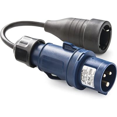 Famatel 13000 - Adapter met IP54, 16A, 250V, 2P+T, 25cm Kabel Famatel 13000 - Adapter met IP54, 16A, 250V, 2P+T, 25cm Kabel