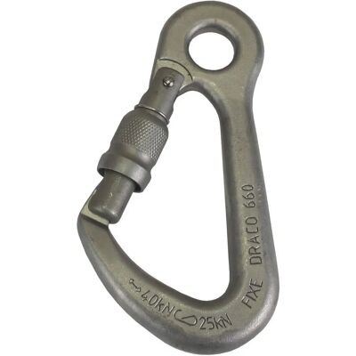 Fixe Kletterkarabiner - 120mm Edelstahl - EN12275 Fixe Kletterkarabiner - 120mm Edelstahl - EN12275
