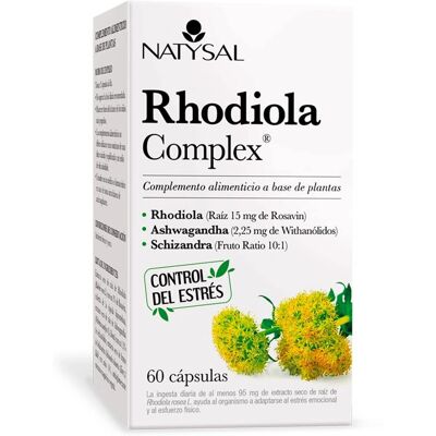 Natysal Complejo de Rhodiola - Relajación y Energía - 60 Cápsulas Natysal Complejo de Rhodiola - Relajación y Energía - 60 Cápsulas