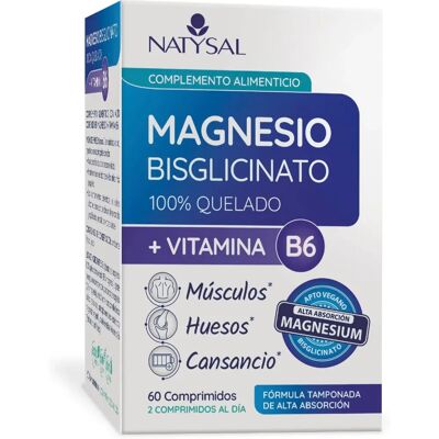 Natysal Magnesium + B6 - Nahrungsergänzung - 60 Tabletten Natysal Magnesium + B6 - Nahrungsergänzung - 60 Tabletten