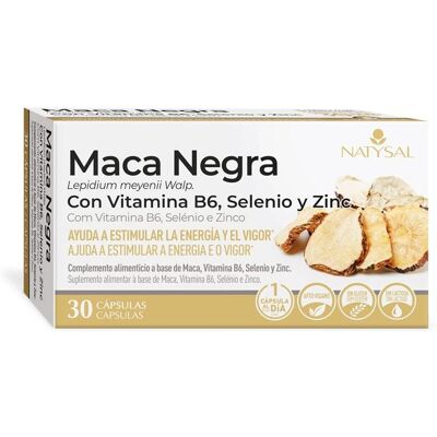 Natysal Maca Negra Vitamina B6 Selenio Zinc - Dietary Supplement Natysal Maca Negra Vitamina B6 Selenio Zinc - Dietary Supplement