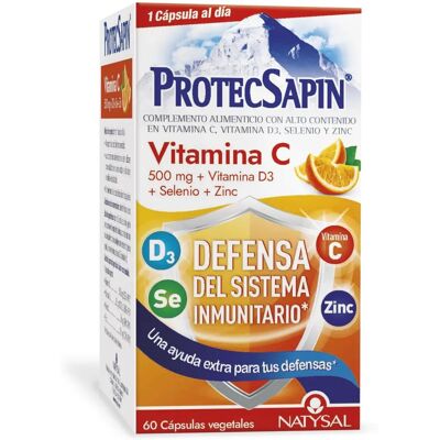 Natysal Protecsapin Vitamin C 500 mg D3 Selen Zink 60 Kapseln Natysal Protecsapin Vitamin C 500 mg D3 Selen Zink 60 Kapseln
