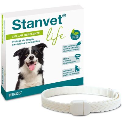 Collar Stanvet Life para perros - Repelente de pulgas y garrapatas Collar Stanvet Life para perros - Repelente de pulgas y garrapatas