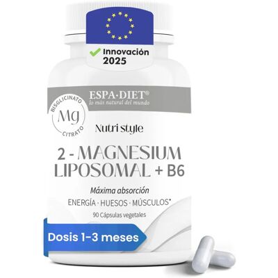 Espadiet Magnesio liposomal B6 - Suplemento alimenticio Espadiet Magnesio liposomal B6 - Suplemento alimenticio