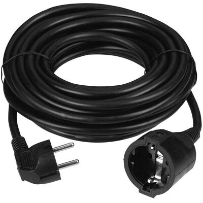 GSC Schwarzes Verlängerungskabel 3x1.5mm - 2m - 3500W GSC Schwarzes Verlängerungskabel 3x1.5mm - 2m - 3500W
