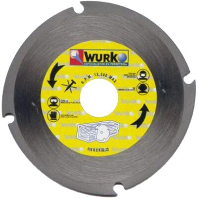 Disco de corte de acero WURKO 230mm para madera Disco de corte de acero WURKO 230mm para madera