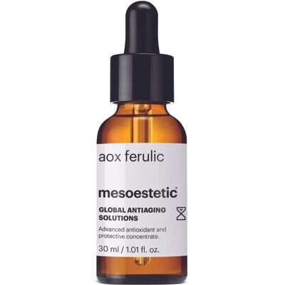 Mesoestetic AOX Ferulic - Sérum Anti-âge Visage - Publicité Mesoestetic AOX Ferulic - Sérum Anti-âge Visage - Publicité