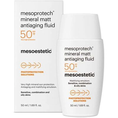 Mesoestetic Mesoprotech Mineral Matt SPF50+ - Crème solaire - Publicité Mesoestetic Mesoprotech Mineral Matt SPF50+ - Crème solaire - Publicité
