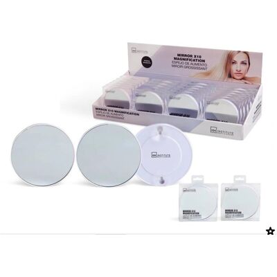 IDC Institute 28003R Miroir de maquillage - Grossissement x10 - Rond - Miroir de maquillage - Publicité IDC Institute 28003R Miroir de maquillage - Grossissement x10 - Rond - Miroir de maquillage - Publicité