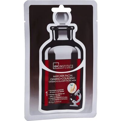 Máscara Facial de Ginseng e Colágeno IDC Institute - Máscara em folha - 22g Máscara Facial de Ginseng e Colágeno IDC Institute - Máscara em folha - 22g