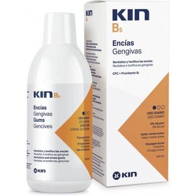 Kin B5 Mundwasser - Plaque Reduktion - Empfindliches Zahnfleisch Stärkung - 500ml Kin B5 Mundwasser - Plaque Reduktion - Empfindliches Zahnfleisch Stärkung - 500ml