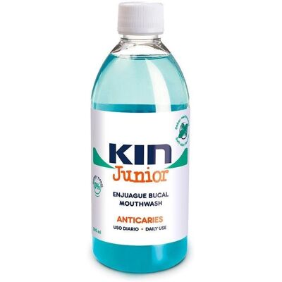 Rinçage buccal Kin Junior 500ml - Pour enfants - Ingrédients naturels - Publicité Rinçage buccal Kin Junior 500ml - Pour enfants - Ingrédients naturels - Publicité