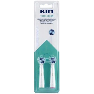 Kin Elektrische Zahnbürste Total Clean Ersatz 2 Stück - Elektrische Zahnbürste Kin Elektrische Zahnbürste Total Clean Ersatz 2 Stück - Elektrische Zahnbürste