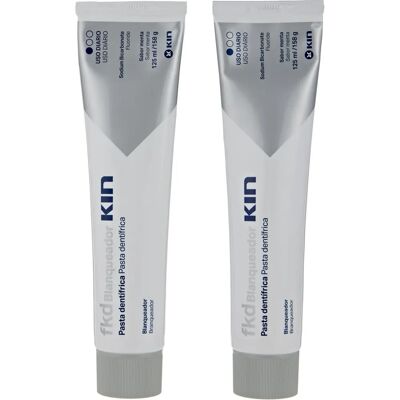 Pasta de Dientes Blanqueadora Kin Fkd - 2x125ml - Elimina manchas, aclara dientes Pasta de Dientes Blanqueadora Kin Fkd - 2x125ml - Elimina manchas, aclara dientes