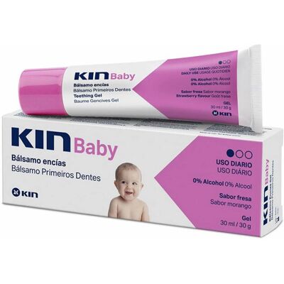 Kin Kin Baby Gel Zahnfleisch Balsam - Erdbeere - Zahnungs-Gel für Säuglinge Kin Kin Baby Gel Zahnfleisch Balsam - Erdbeere - Zahnungs-Gel für Säuglinge