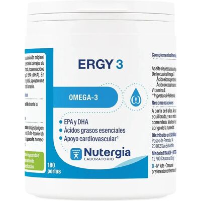 Nutergia Ergy 3 Ômega-3 - Coração & Cérebro - 180 Softgels Nutergia Ergy 3 Ômega-3 - Coração & Cérebro - 180 Softgels