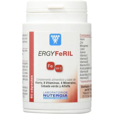 Nutergia Ergyferyl Iron - Dietary Supplement - 60 Capsules Nutergia Ergyferyl Iron - Dietary Supplement - 60 Capsules