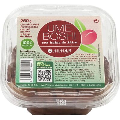 Mimasa Umeboshi Natural 250 g - Producto Alimenticio Mimasa Umeboshi Natural 250 g - Producto Alimenticio