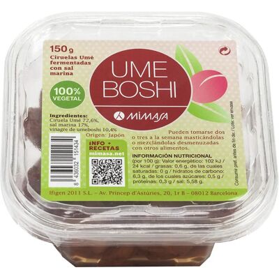 Umeboshi Natural 150 g - Mimasa Umeboshi Natural 150 g - Mimasa