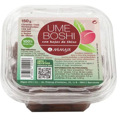 Umeboshi com Folhas de Shiso 150 g - Mimasa Umeboshi com Folhas de Shiso 150 g - Mimasa