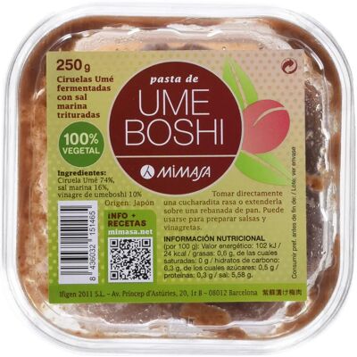 Pasta Umeboshi Mimasa - 250g, Fermentada, Vegetariana Pasta Umeboshi Mimasa - 250g, Fermentada, Vegetariana