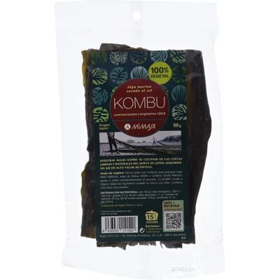 Algas Kombu Eco 50 g da Mimasa - Alga marinha japonesa Algas Kombu Eco 50 g da Mimasa - Alga marinha japonesa