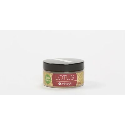 Mimasa Lotus 50g - Pó de raiz de lótus orgânico - Apoio respiratório Mimasa Lotus 50g - Pó de raiz de lótus orgânico - Apoio respiratório