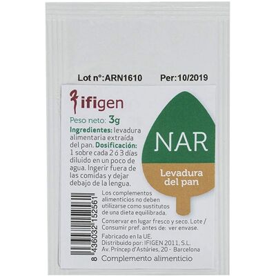 Ifigen NAR Bread Yeast - Ribonucleic Acid Support - Dietary Supplement Ifigen NAR Bread Yeast - Ribonucleic Acid Support - Dietary Supplement