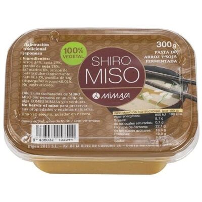 Mimasa Shiro Miso - Pasta de arroz e soja fermentada - 300 g Mimasa Shiro Miso - Pasta de arroz e soja fermentada - 300 g